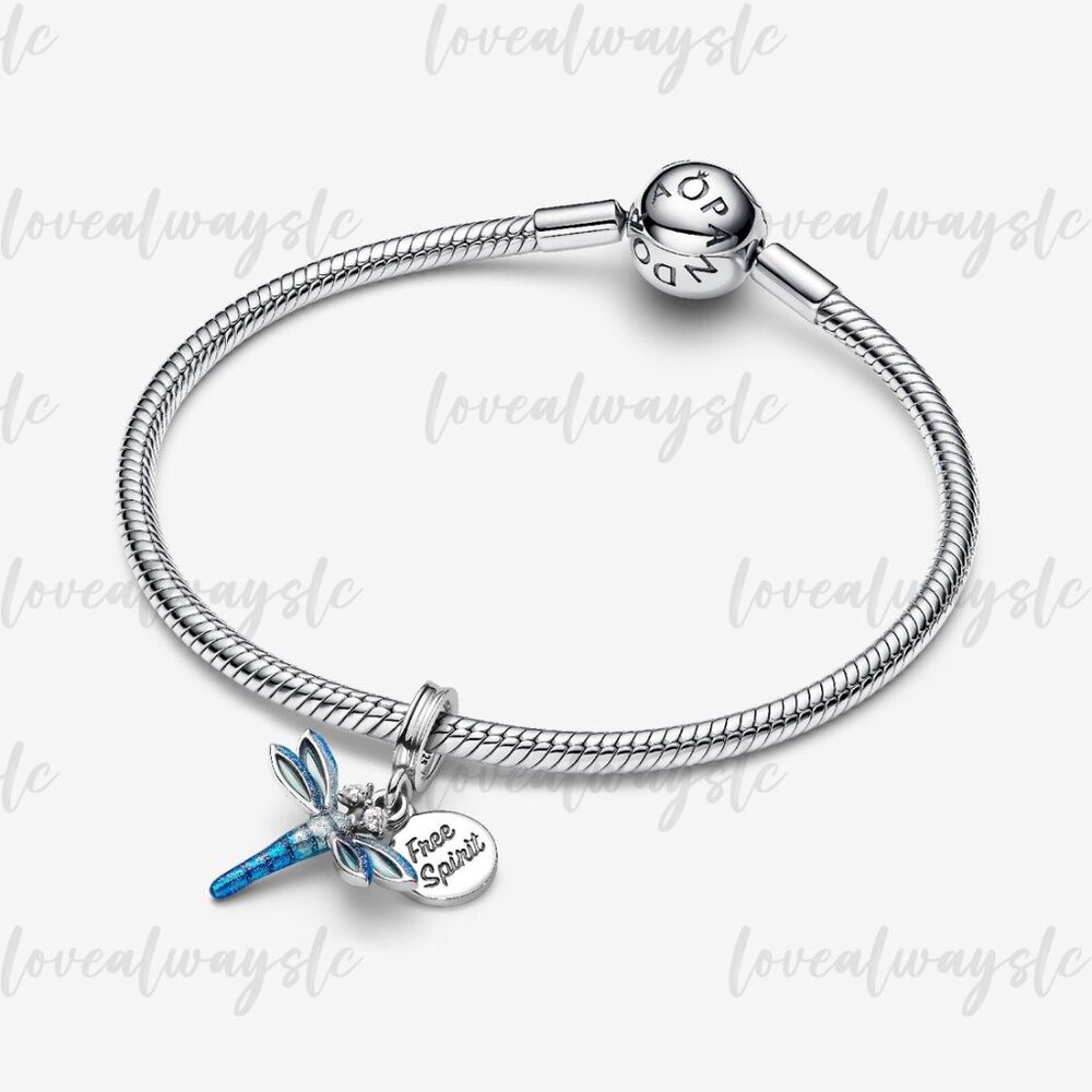 Pandora Dragonfly Double Dangle Charm - image 3